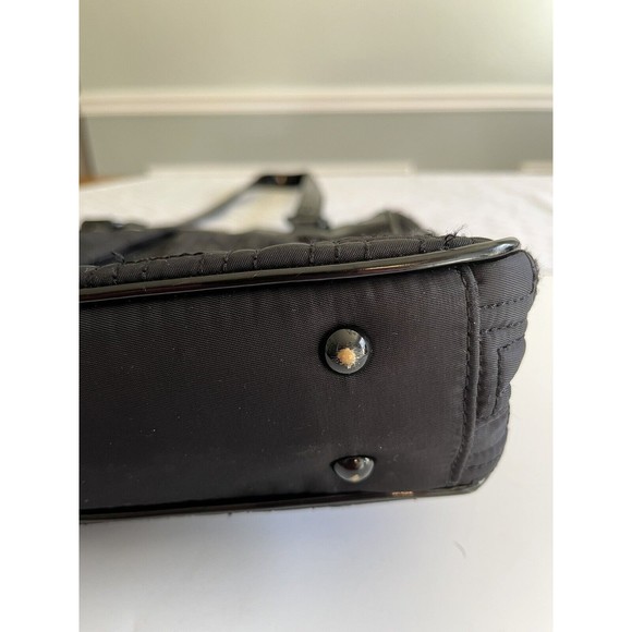 Vera Bradley Black Quilted Shoulder Tote Hand Bag - Picture 3 of 16